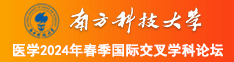 草逼逼逼逼逼南方科技大学医学2024年春季国际交叉学科论坛